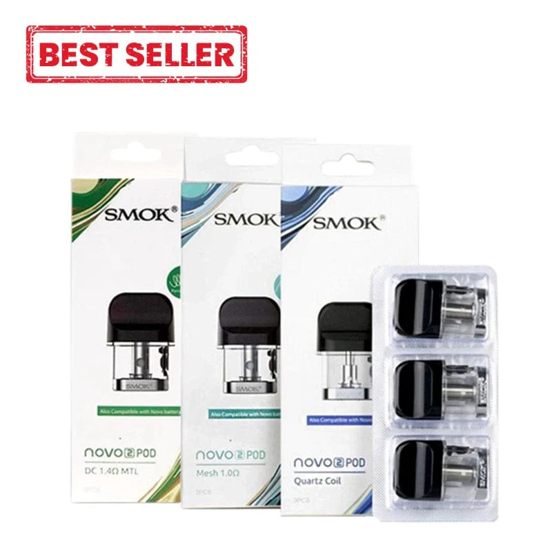 smok novo 2 replacement pods (pack of 3) smok novo 2 replacement pods (pack of 3)